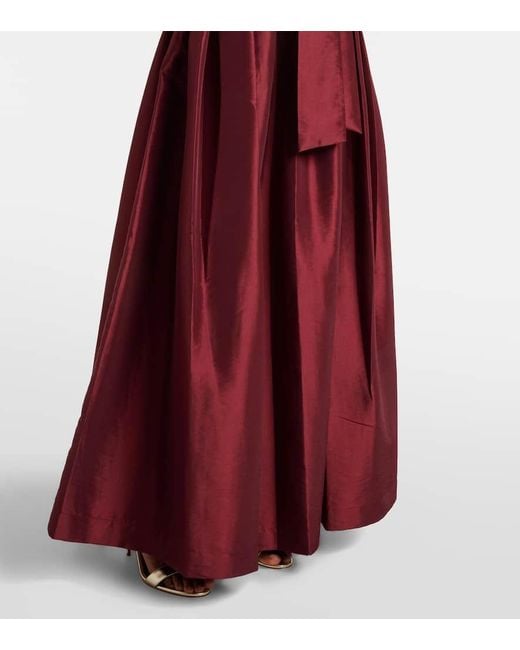 Jonathan Simkhai Red Robe Julip Aus Taft