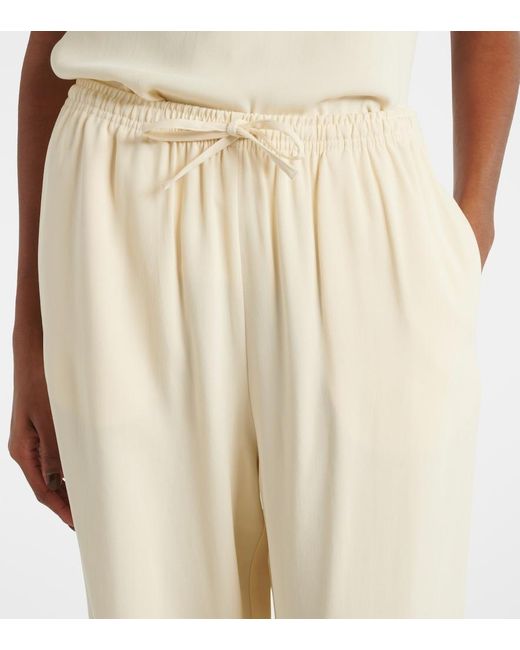 Asceno Natural Aurelia Wide-Leg Pants