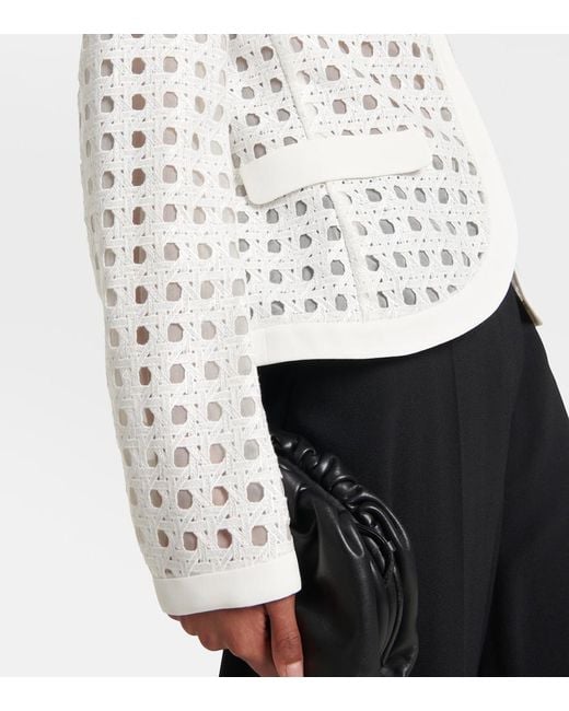 Giambattista Valli White Macrame Jacket
