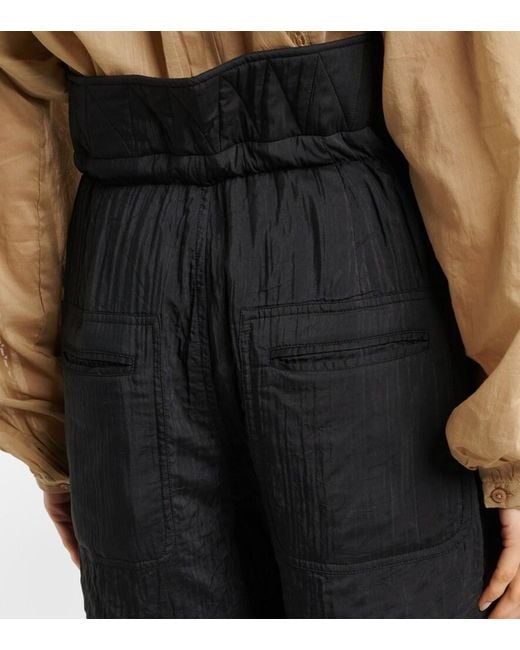 Isabel Marant Black Serin Straight Shorts