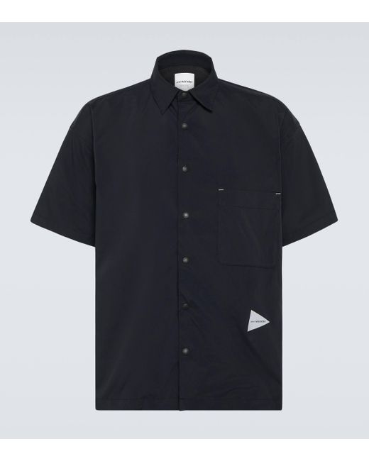 And Wander Blue Technical Shirt for men