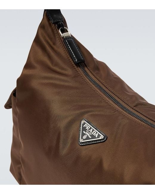 Prada Brown Explore Re-Nylon Shoulder Bag for men