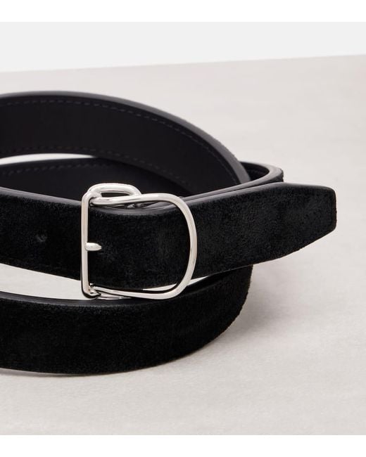 Totême  Black Swirl Suede Belt