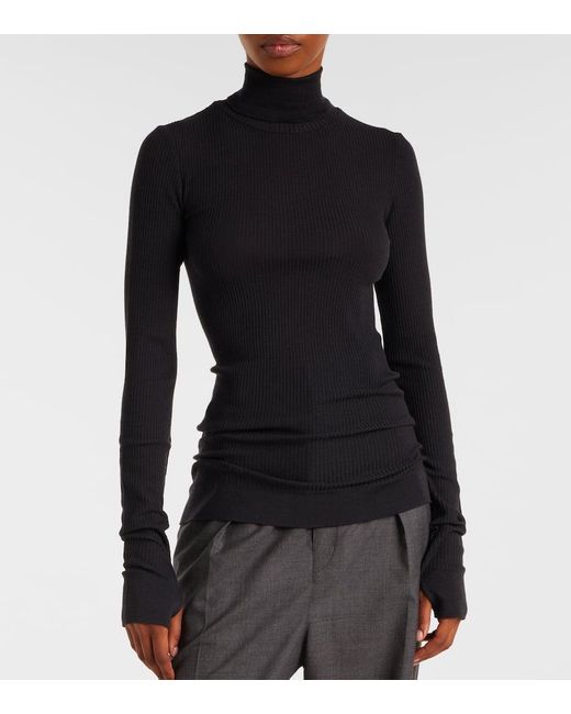 Lemaire Blue Top Aus Wolle