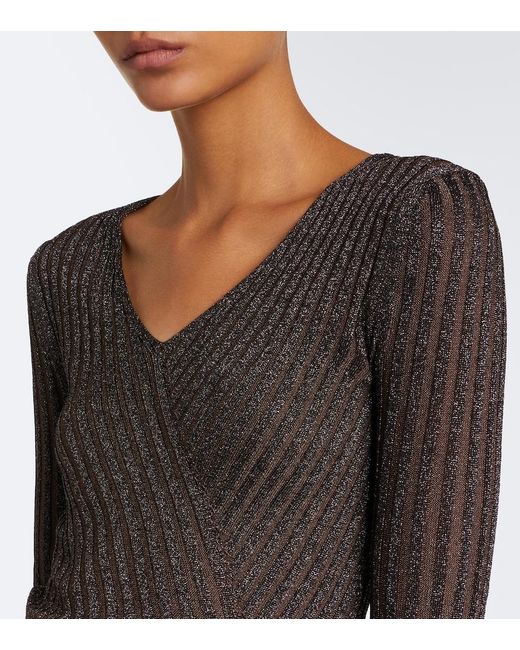 Missoni Black Striped Lame Top