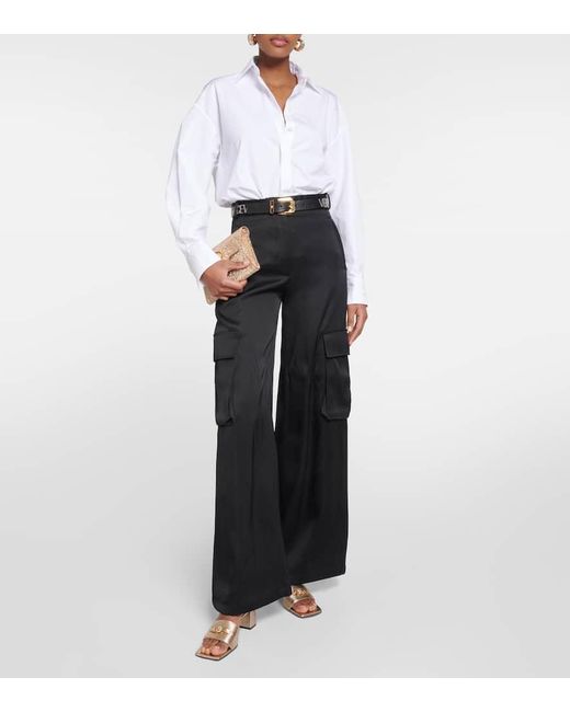Versace Pantoletten Medusa '95 Aus Metallic-Leder