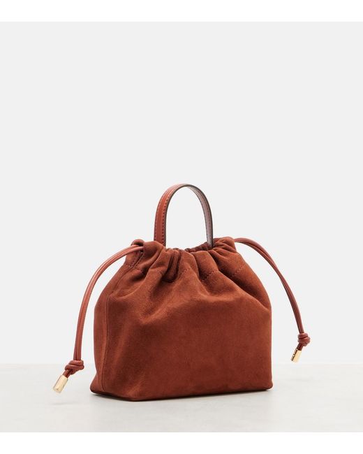 Chloé Brown Icons Small Suede Bucket Bag