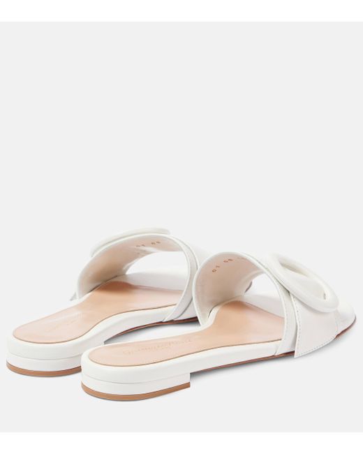 Gianvito Rossi Natural Leather Slides