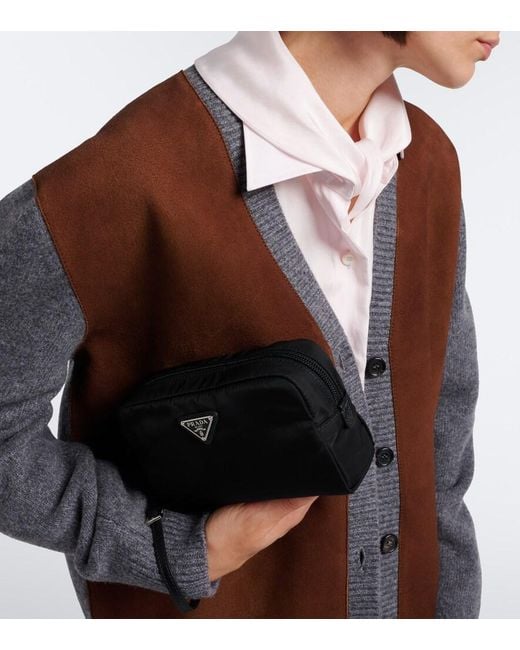 Prada Black Etui Micro Aus Re-Nylon