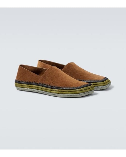 Loewe Brown Paula's Ibiza Rio Suede Espadrilles for men