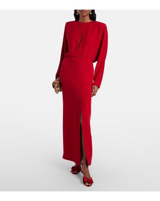 Valentino Red Silk Gown