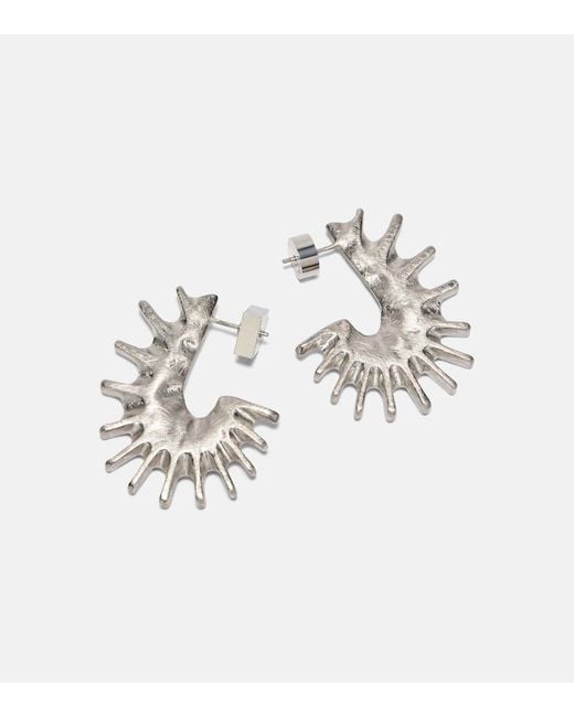 Jacquemus White Hippocampe Earrings