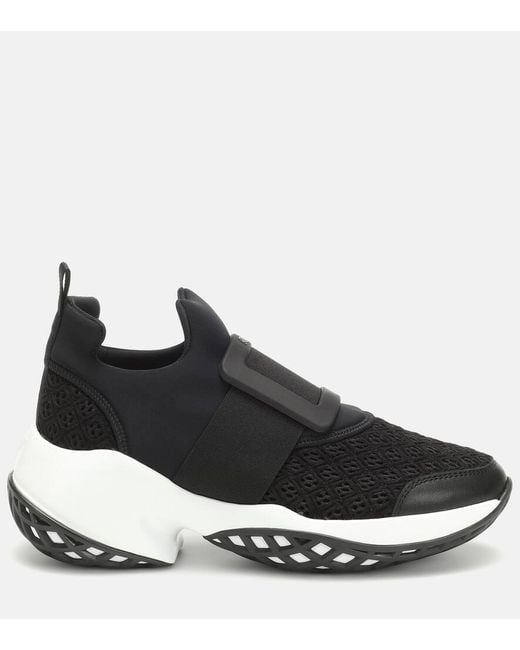 Roger Vivier Black Viv' Run Sneakers