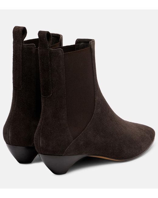 Le Monde Beryl Black Allegra Suede Ankle Boots