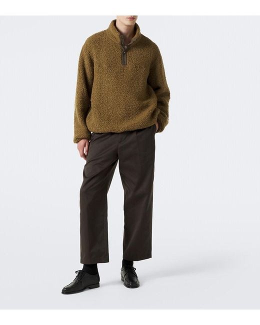 The Row Gray Nesper Pleated Straight Pants for men