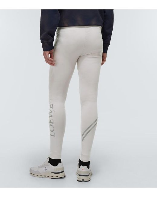 Loewe Gray Logo Leggings for men