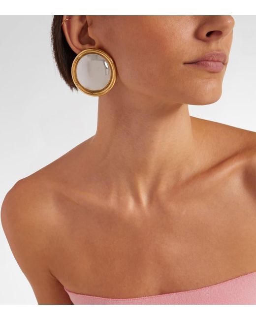 Jacquemus Brown Ohrringe Rond