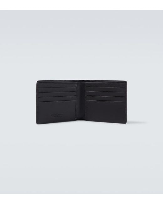 Bottega Veneta Black Intrecciato Leather Wallet for men