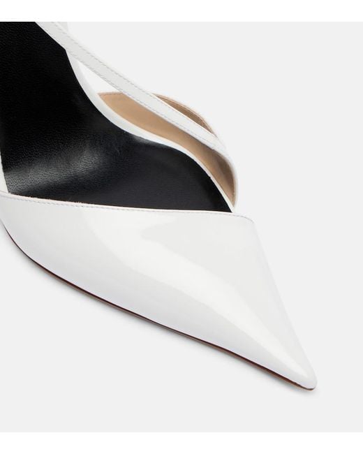Tom Ford White 105 Patent Leather Pumps