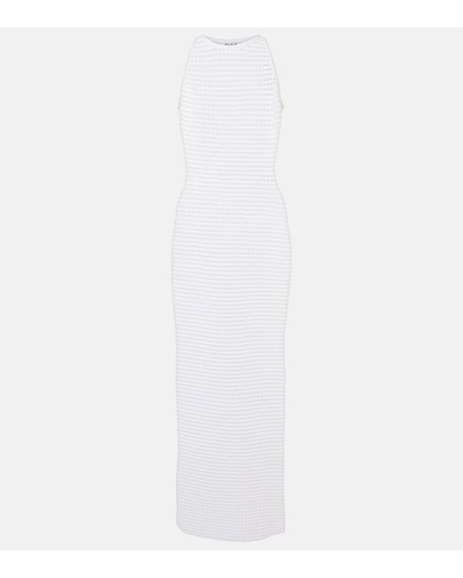 Alaïa White Crochet Maxi Dress
