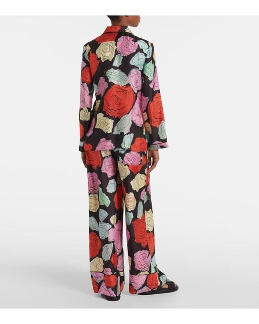 Marni Red Shirt With Floral Motif