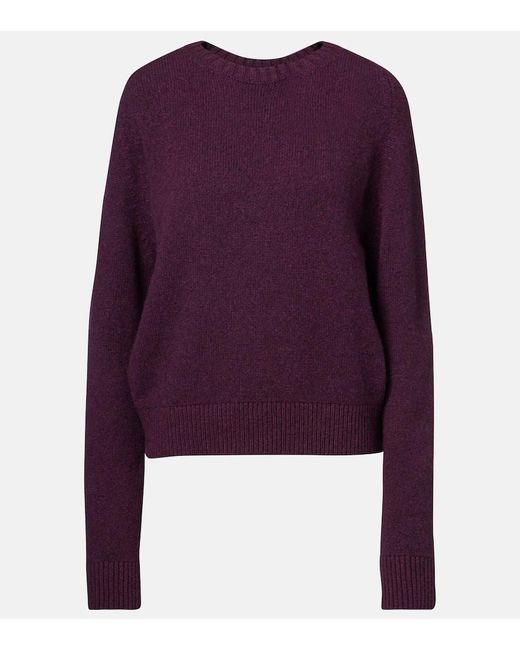 Jersey Nera De Cachemir Khaite de color Purple