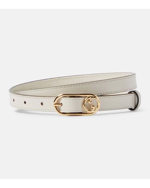 Gucci gg deals belt white