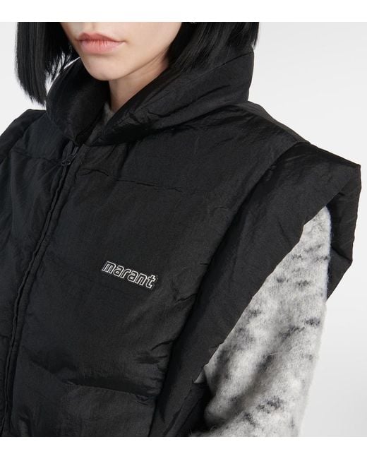 Isabel Marant Black Toby Puffer Vest