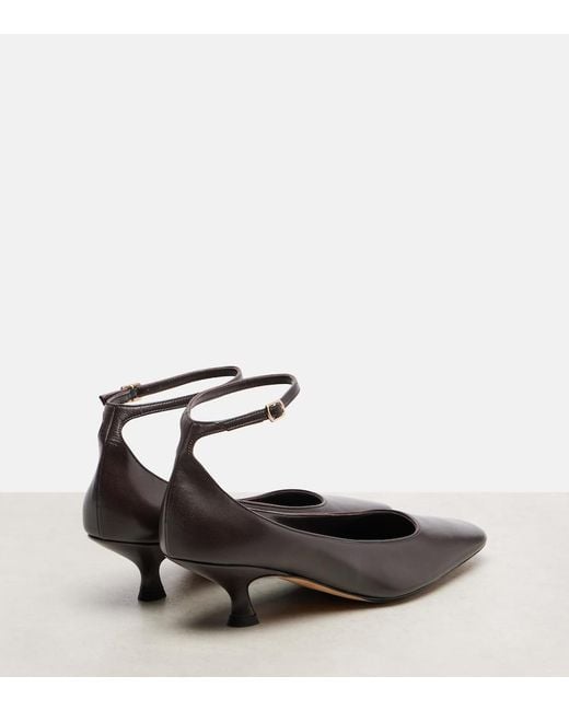 Calvin Klein Brown Anna Leather Pumps