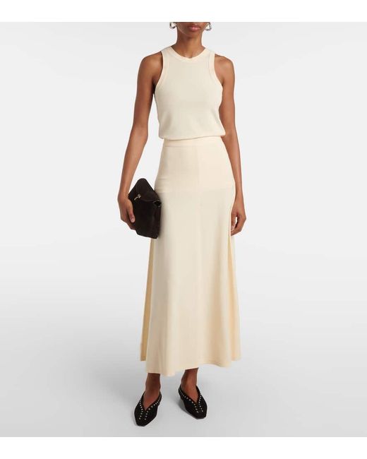 Totême  Natural Jersey Maxi Skirt