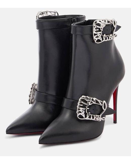 Stivaletti Giddylina 100 di Christian Louboutin in Black