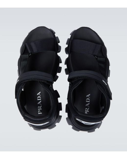 Prada Blue Cloudbust Thunder Sandals for men