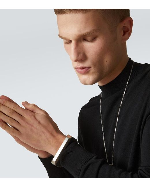 Rick Owens Armreif Beveled in White für Herren