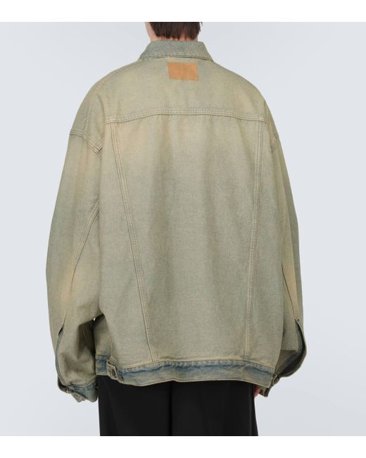 Balenciaga Natural Oversized Denim Jacket for men