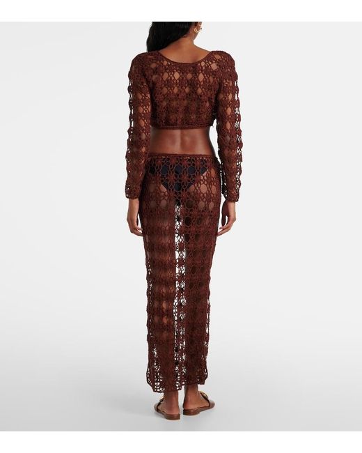 Gonna Lunga Bella di Anna Kosturova in Brown