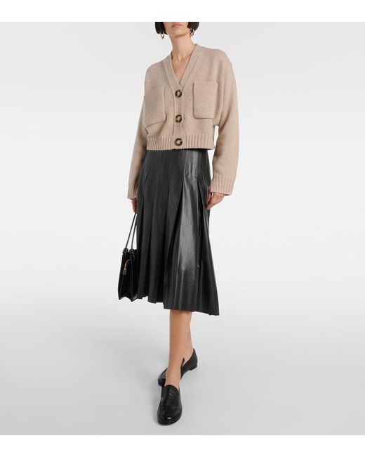 Proenza Schouler Natural Sofia Cashmere-Blend Cardigan