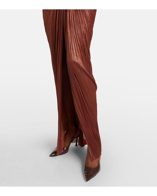 Maria Lucia Hohan Red Susie Silk Bustier Gown
