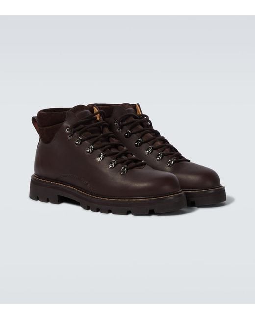 Botas Con Cordones Beinn Walk De Piel Loro Piana de hombre de color Brown