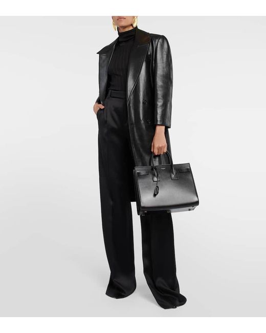 Saint Laurent Black Tote Bag Sac De Jour Small Aus Leder