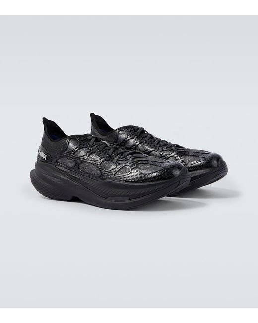 Hoka One One Black Mach X Caged Running Shoes for men