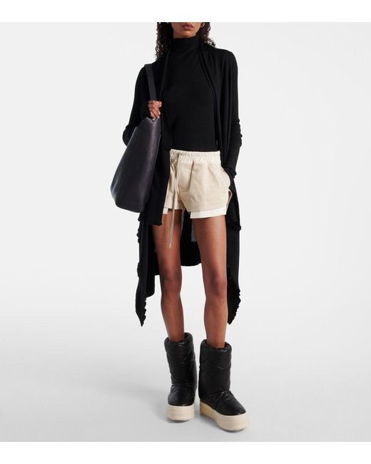 Rick Owens Black Mega Bumper Lunar Leather Boots