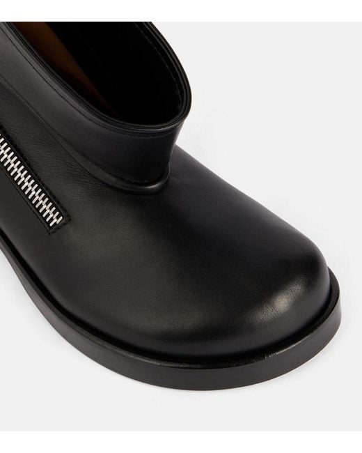 J.W. Anderson Black Leather Biker Boots