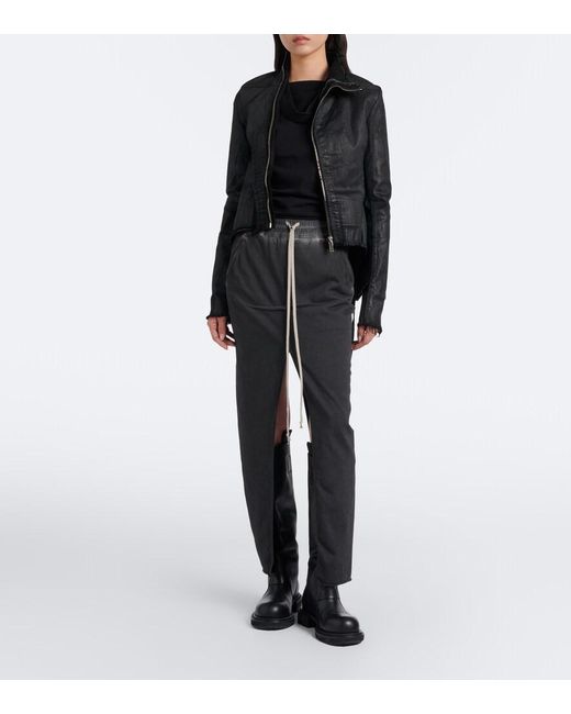 Rick Owens Black Drkshdw Naska Gary Cotton-Blend Denim Jacket