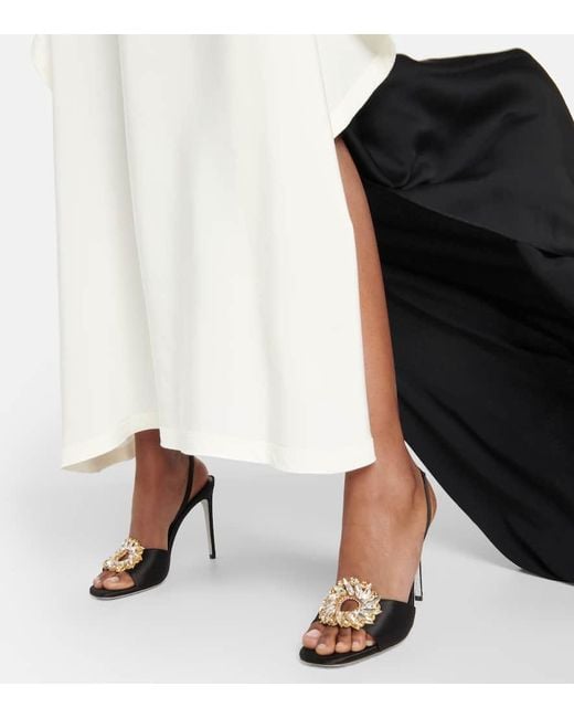 Rene Caovilla Black Amanda Sandals
