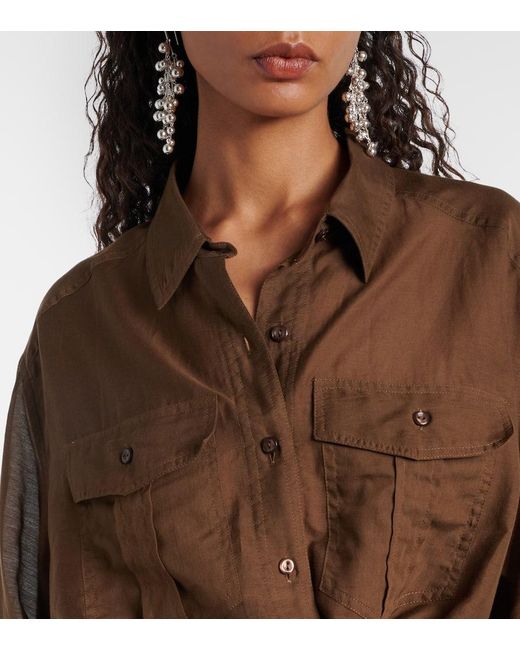 Camicia Nath di Isabel Marant in Brown