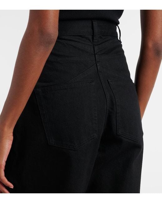Alaïa Black Barrel-Leg Jeans