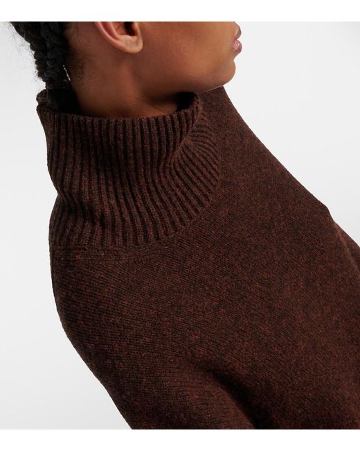 Khaite Brown Morris Cashmere-Blend Sweater