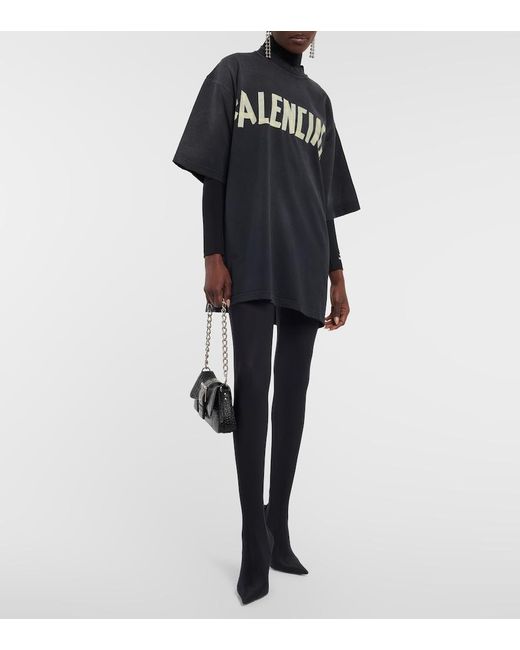 Balenciaga Black Oversized Logo T-Shirt