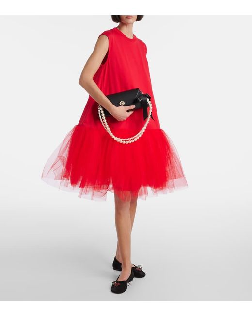Simone Rocha Black Schultertasche Valentine Aus Leder
