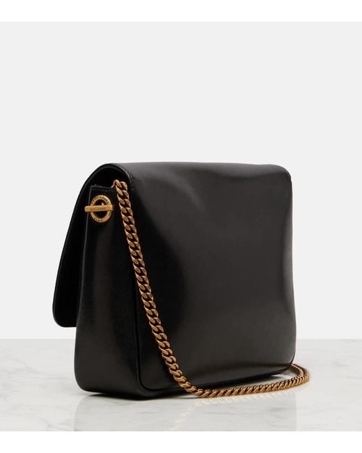 Saint Laurent White Schultertasche Kate Aus Leder